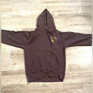 Dark gray Brew Thru hoodie, size small